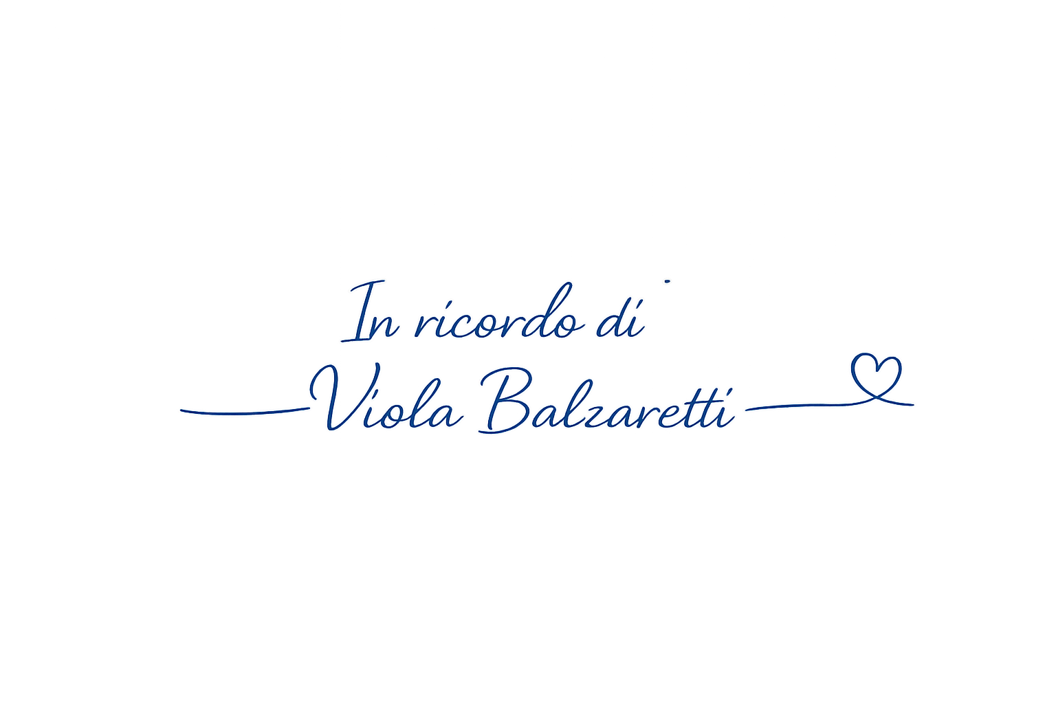 In ricordo di Viola Balzaretti